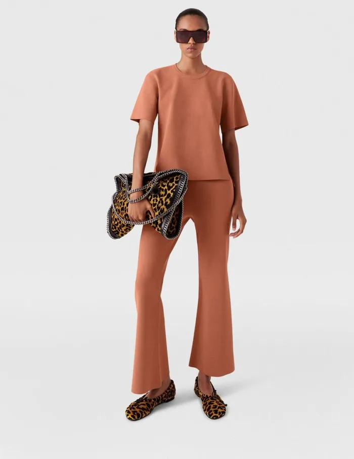 Women MidRise Flared Pants Blush Stella McCartney Pants And Shorts Women MidRise Flared Pants Blush Stella McCartney Pants And Shorts