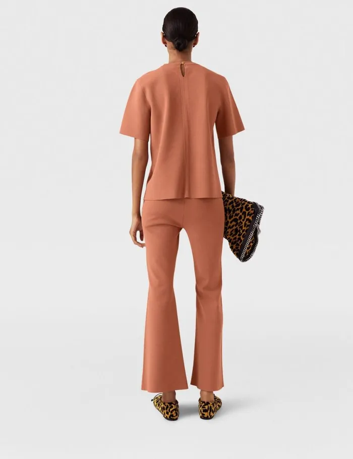 Women MidRise Flared Pants Blush Stella McCartney Pants And Shorts Women MidRise Flared Pants Blush Stella McCartney Pants And Shorts