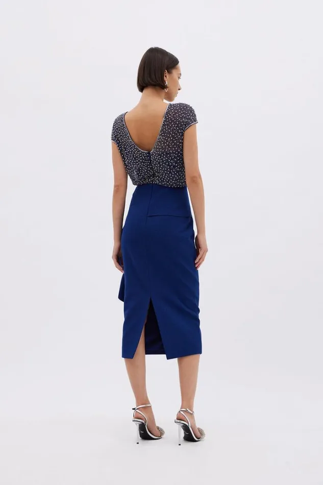 Women Midi Dresses Rachel Gilbert Hartley Dress In Midnight Women Midi Dresses Rachel Gilbert Hartley Dress In Midnight