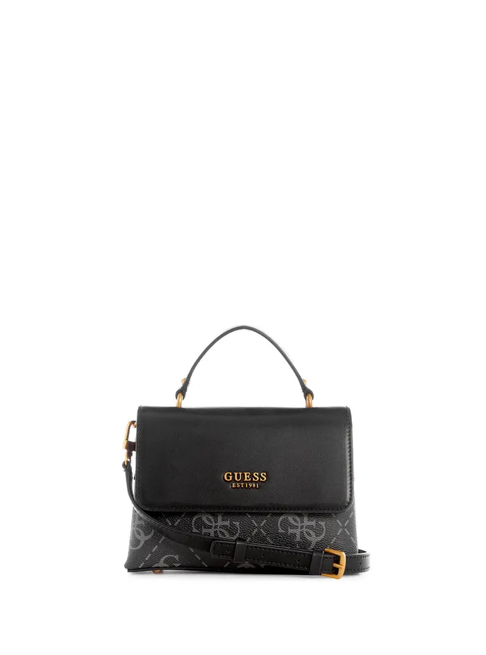 Women Mini Bags GUESS Coal Logo Berta Mini Crossbody Bag