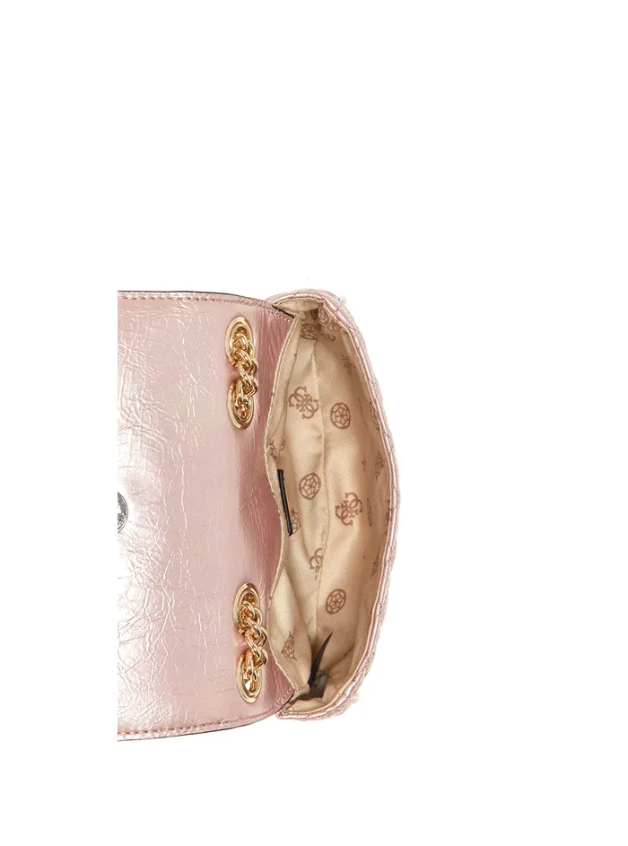 Women Mini Bags GUESS Rose Spark Quilted Mini Crossbody Bag Women Mini Bags GUESS Rose Spark Quilted Mini Crossbody Bag