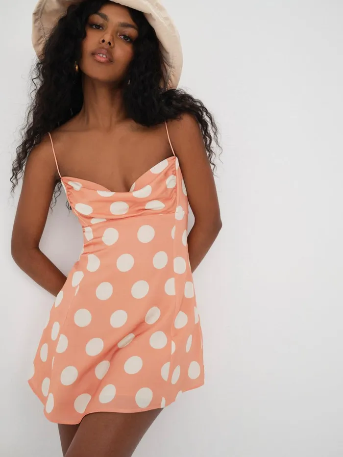 Women Mirabelle Mini Dress Orange For Love and Lemons Dresses