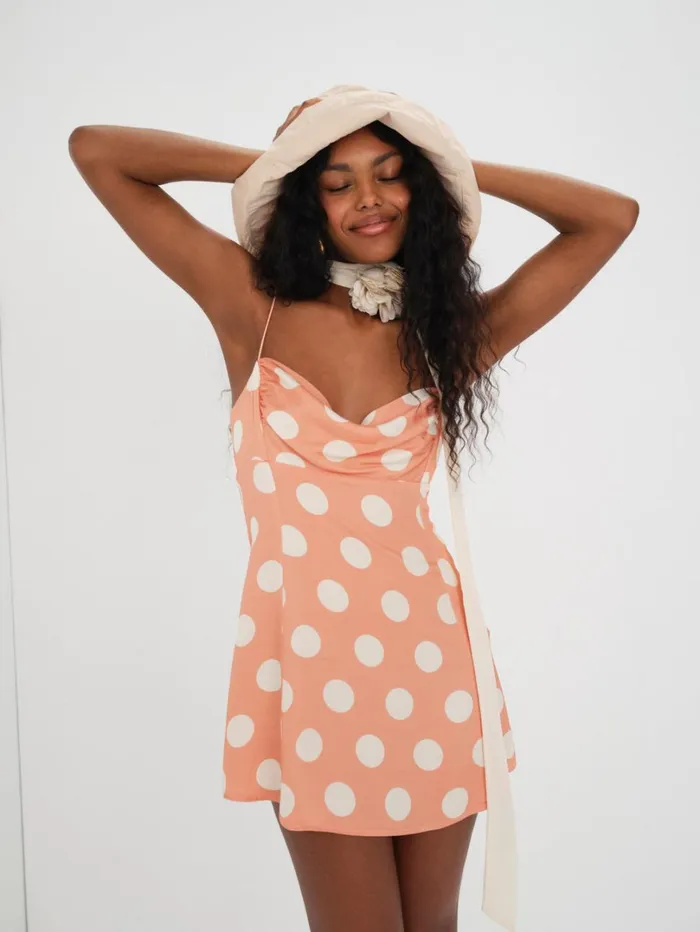 Women Mirabelle Mini Dress Orange For Love and Lemons Dresses