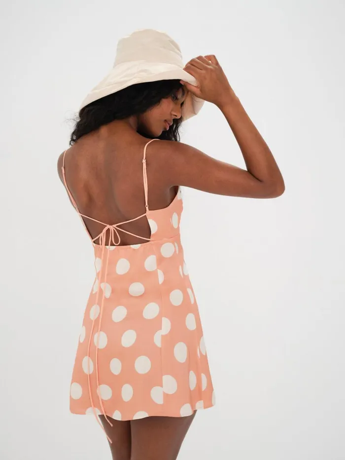 Women Mirabelle Mini Dress Orange For Love and Lemons Dresses