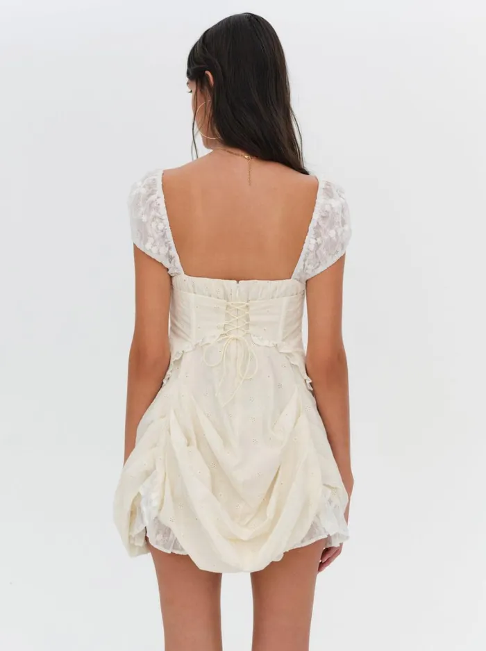 Women Morgan Mini Dress Beige For Love and Lemons Dresses Women Morgan Mini Dress Beige For Love and Lemons Dresses