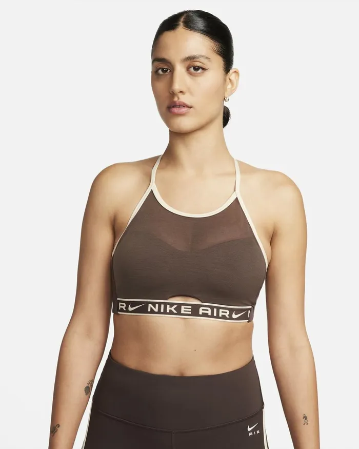 Women Nike All Clothing Air Indy HighNeck Baroque Brownsand Driftsand Drift