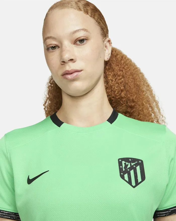 Women Nike All Clothing Atltico Madrid 202324 Stadium Third Spring Greenblackblack