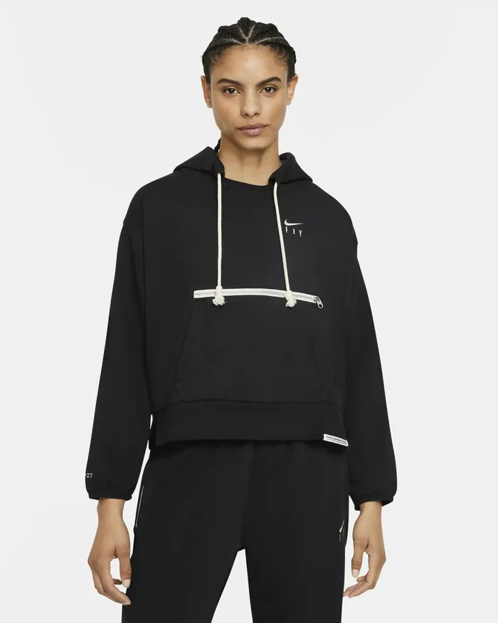 Women Nike All Clothing DriFIT Swoosh Fly Standard Issue Blackpale Ivory
