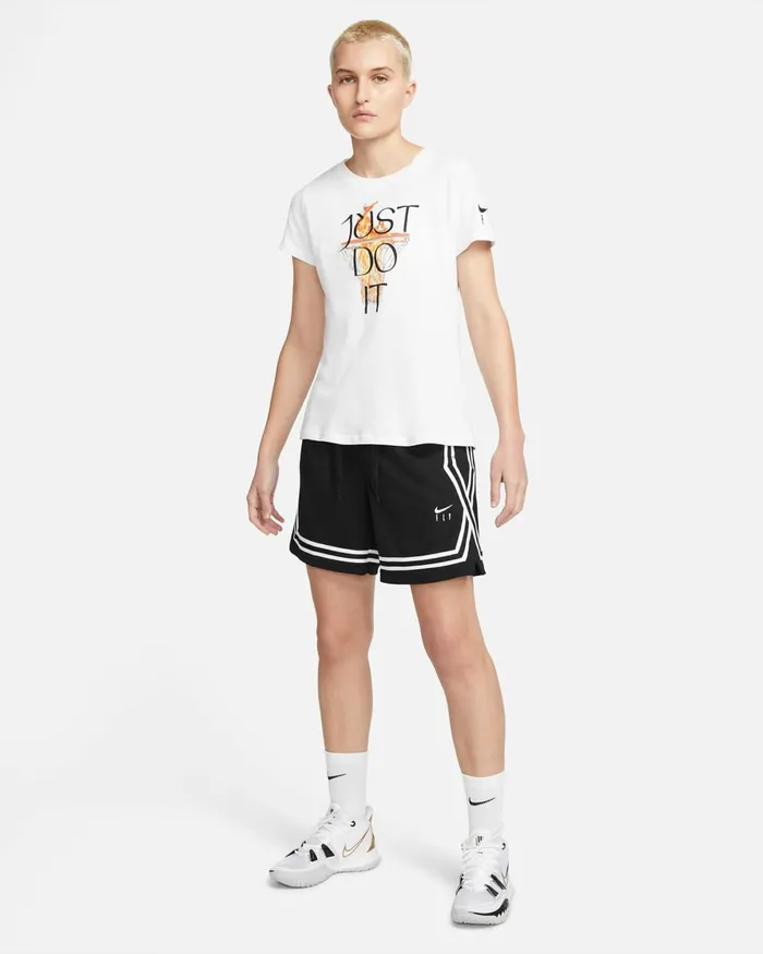 Women Nike All Clothing Fly Crossover Blackwhite