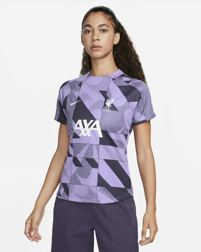 Women Nike All Clothing Liverpool FC Academy Pro Third Space Purplegridironwhite
