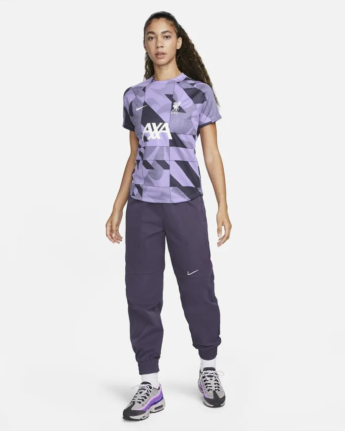 Women Nike All Clothing Liverpool FC Academy Pro Third Space Purplegridironwhite
