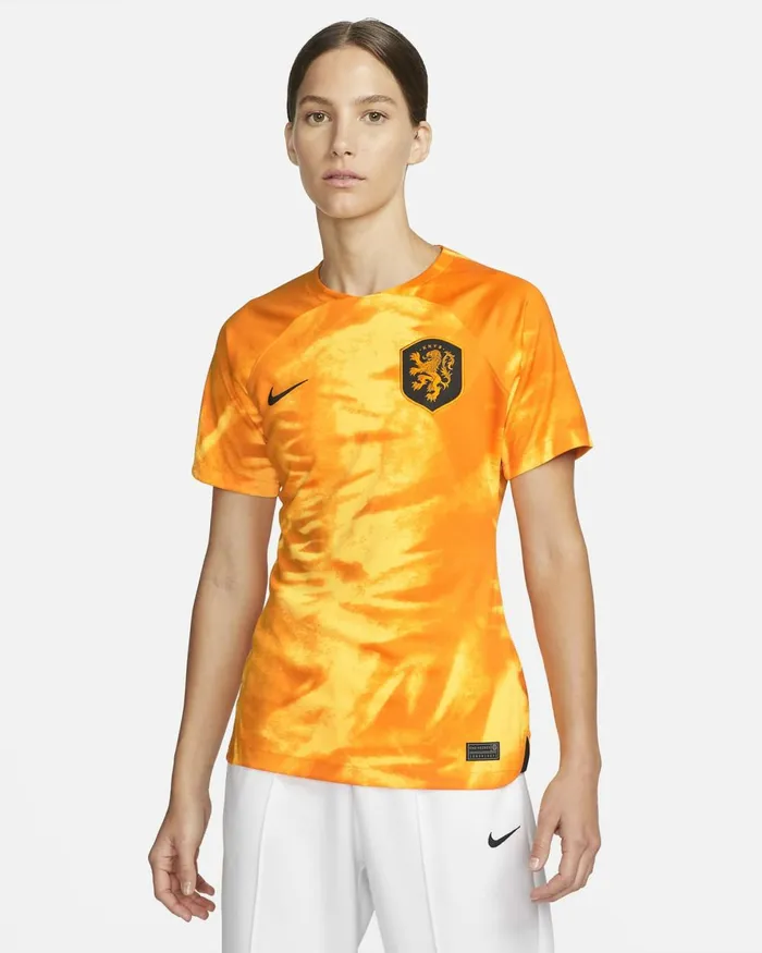 Women Nike All Clothing Netherlands 202223 Stadium Home Laser Orangeblack
