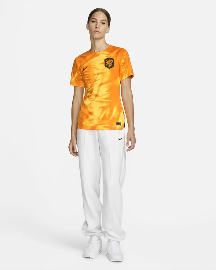 Women Nike All Clothing Netherlands 202223 Stadium Home Laser Orangeblack