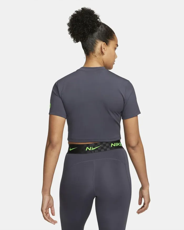 Women Nike All Clothing Pro DriFIT Gridirongreen Strike