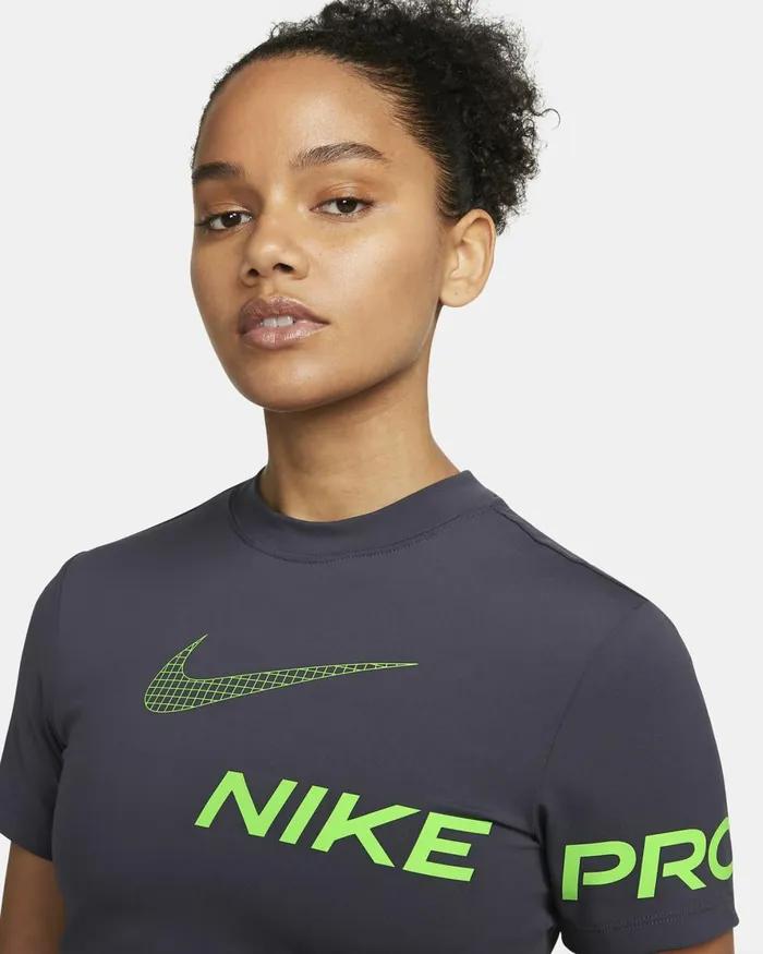 Women Nike All Clothing Pro DriFIT Gridirongreen Strike