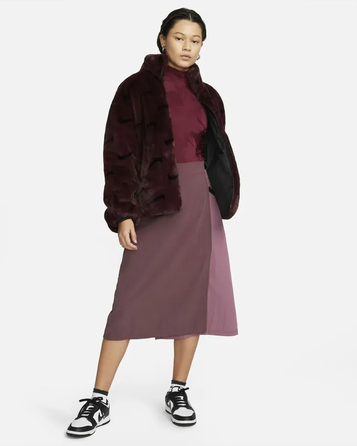 Women Nike All Clothing Sportswear Tech Pack Dark Beetrootburgundy Crush