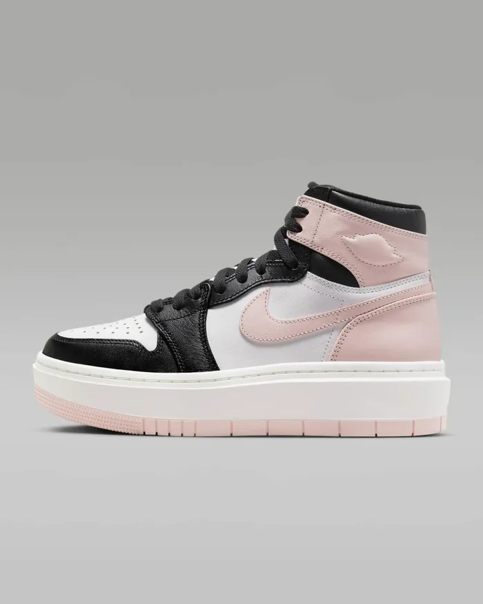 Women Nike All Shoes Air Jordan 1 Elevate High Blackwhitesailatmosphere