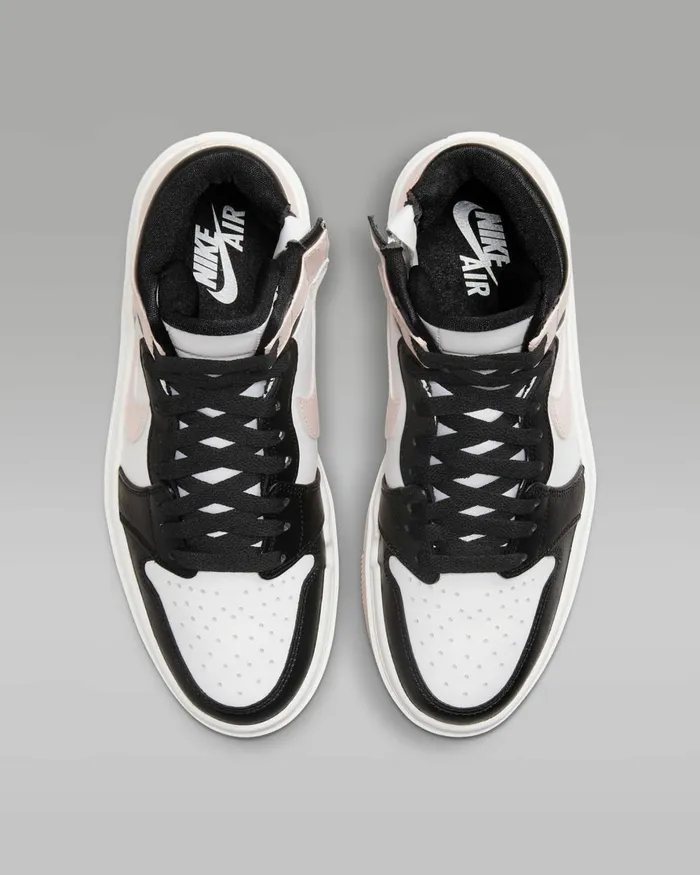 Women Nike All Shoes Air Jordan 1 Elevate High Blackwhitesailatmosphere