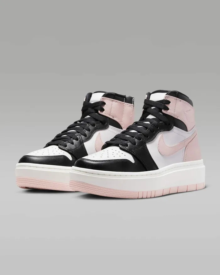Women Nike All Shoes Air Jordan 1 Elevate High Blackwhitesailatmosphere