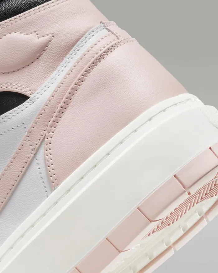 Women Nike All Shoes Air Jordan 1 Elevate High Blackwhitesailatmosphere