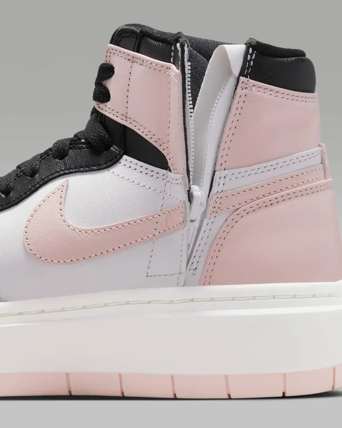 Women Nike All Shoes Air Jordan 1 Elevate High Blackwhitesailatmosphere