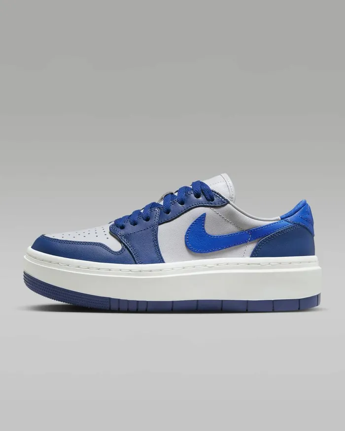 Women Nike All Shoes Air Jordan 1 Elevate Low French Blueneutral Greysailsport Blue