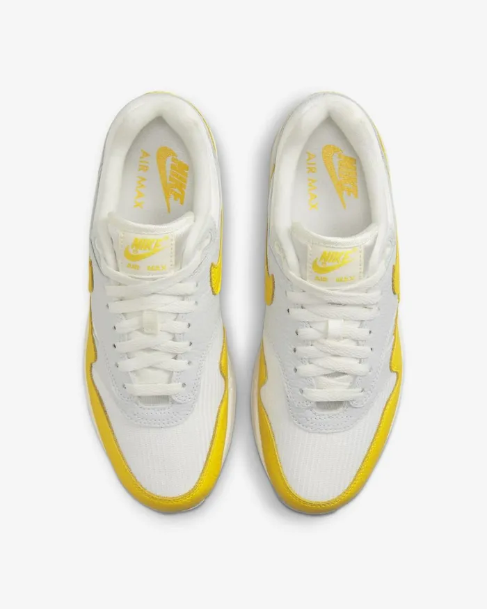 Women Nike All Shoes Air Max 1 Photon Dustwolf Greysailtour Yellow