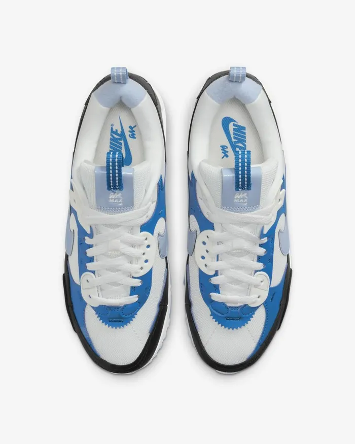 Women Nike All Shoes Air Max 90 Futura Summit Whitelight Photo Blueblackcobalt Bliss