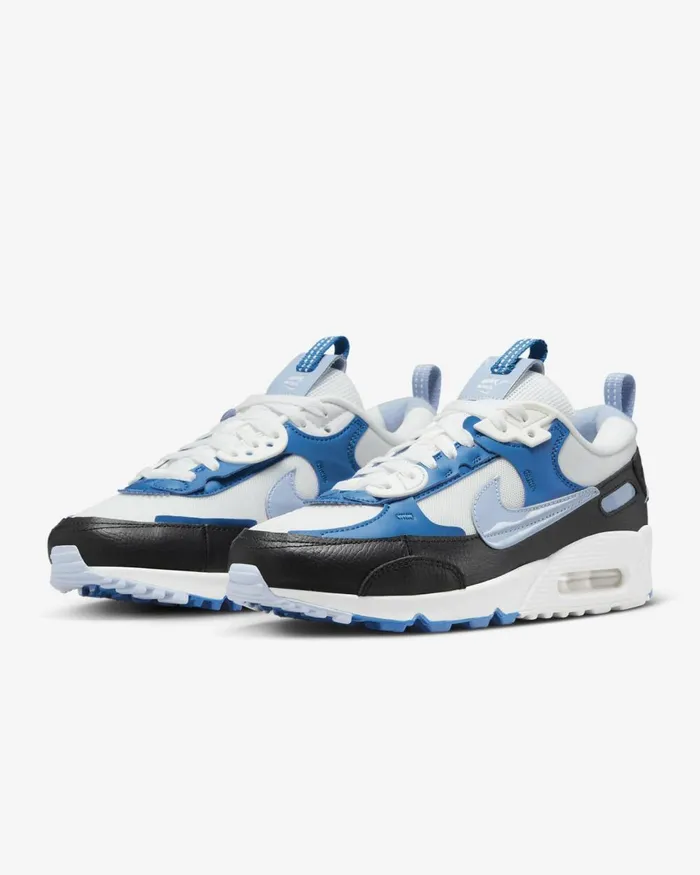 Women Nike All Shoes Air Max 90 Futura Summit Whitelight Photo Blueblackcobalt Bliss