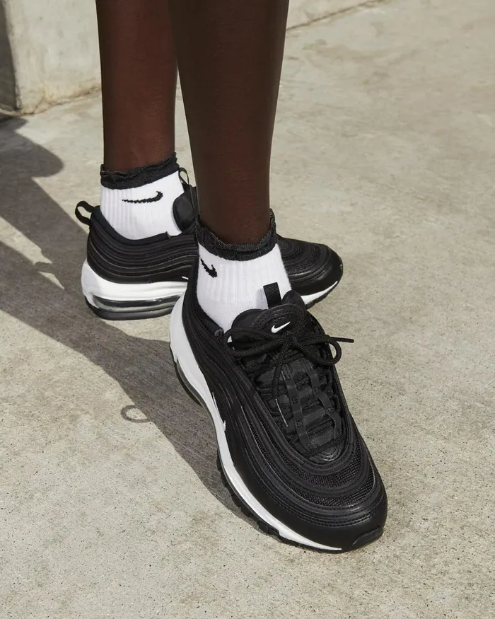 Women Nike All Shoes Air Max 97 Blackblackwhite