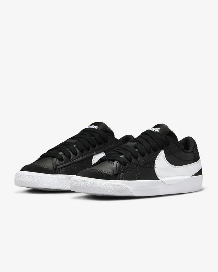 Women Nike All Shoes Blazer Low 03977 Jumbo Blackblackteam Orangewhite