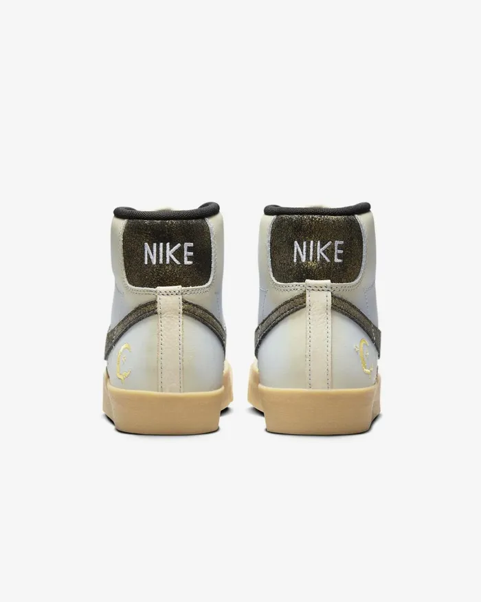 Women Nike All Shoes Blazer Mid 03977 Premium Light Orewood Browntopaz Goldblue Whispergum Yellow