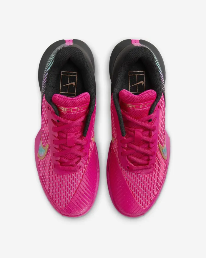 Women Nike All Shoes NikeCourt Air Zoom Vapor Pro 2 Premium Fireberryblackmetallic Rose Goldmulticolour