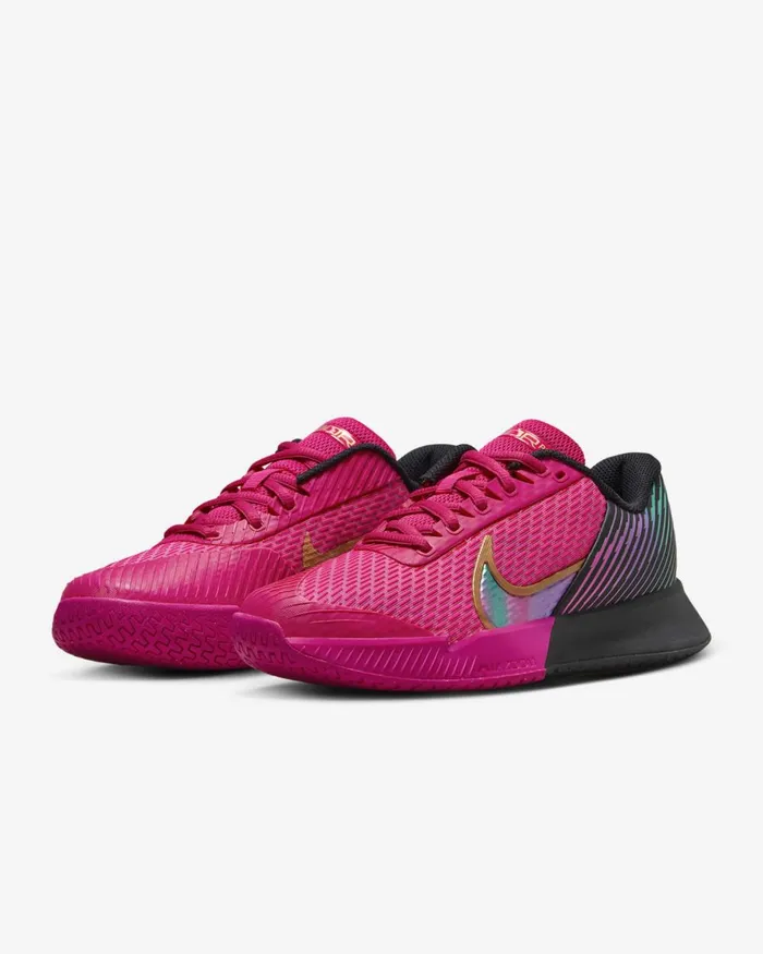 Women Nike All Shoes NikeCourt Air Zoom Vapor Pro 2 Premium Fireberryblackmetallic Rose Goldmulticolour