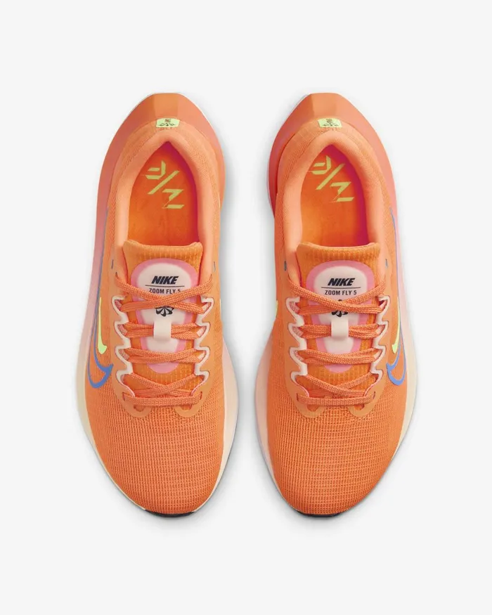 Women Nike All Shoes Zoom Fly 5 Bright Mandarinice Peachlime Blastpolar