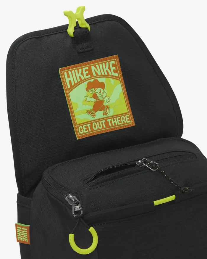 Women Nike Bags And Backpacks Hike Blackparticle Greyatomic Green