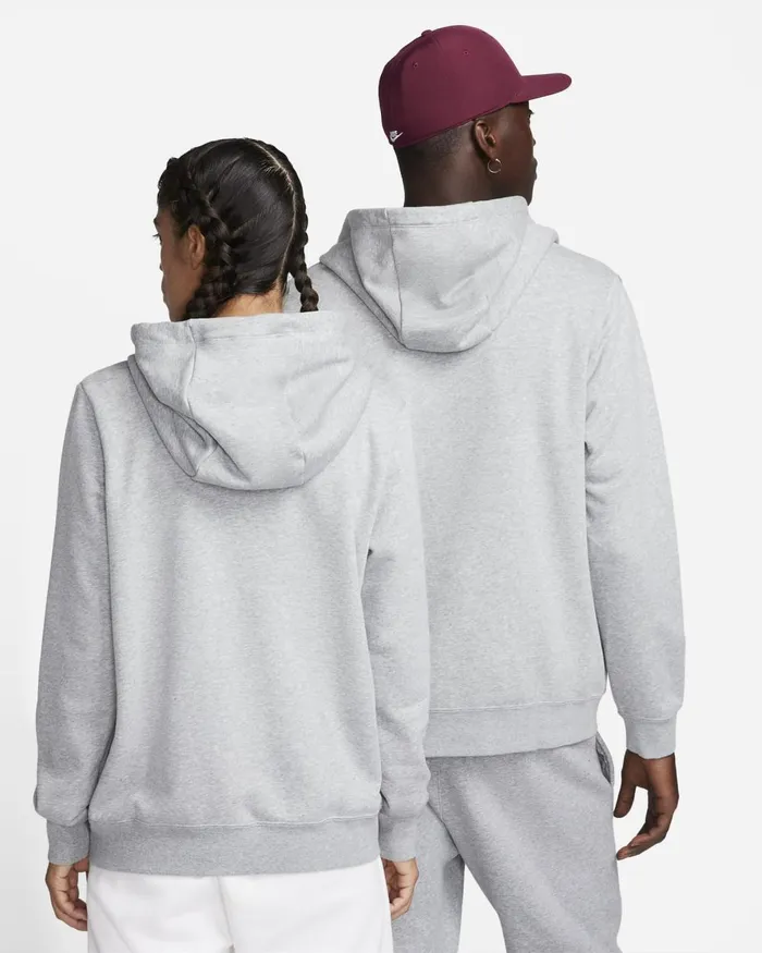 Women Nike Hoodies And Sweatshirts Sportswear Club Fleece Dark Grey Heatherwhite