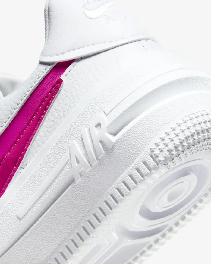 Women Nike Lifestyle Air Force 1 PLTAFORM Whitefireberryfierce Pink