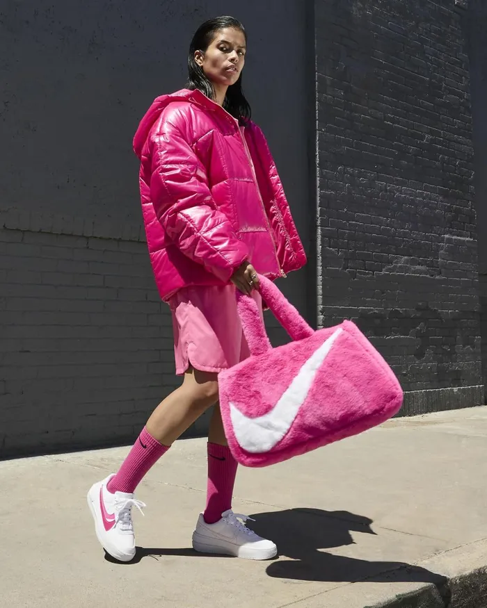 Women Nike Lifestyle Air Force 1 PLTAFORM Whitefireberryfierce Pink