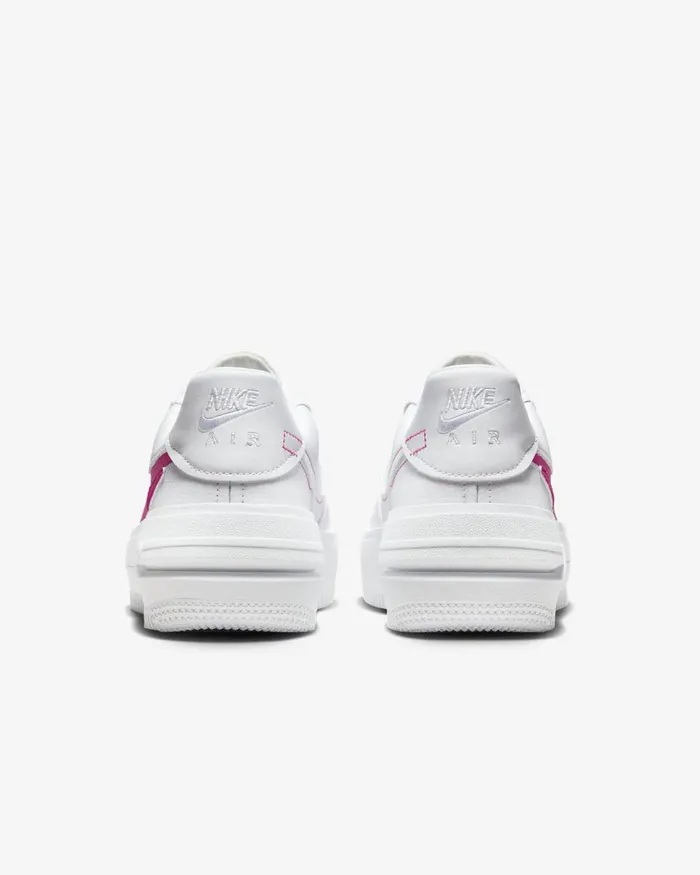 Women Nike Lifestyle Air Force 1 PLTAFORM Whitefireberryfierce Pink