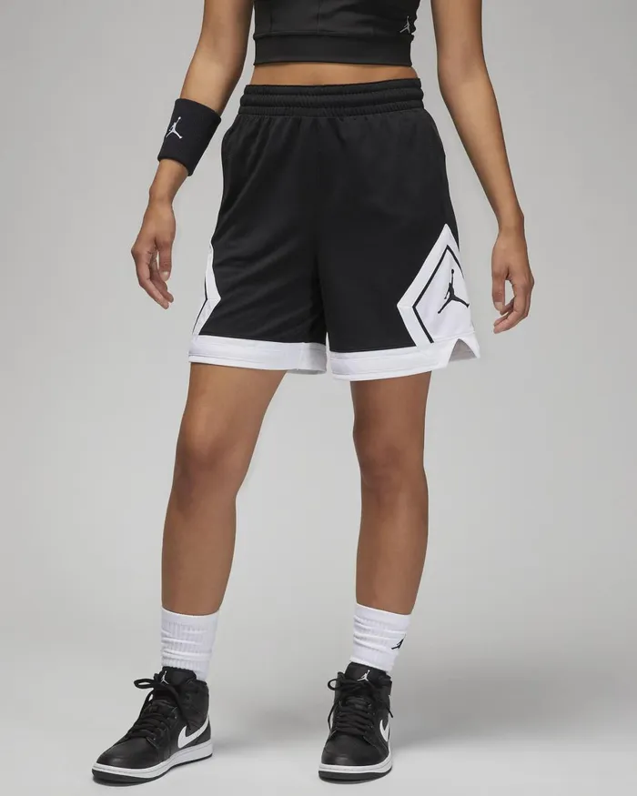 Women Nike Shorts Jordan Sport Blackwhitewhiteblack