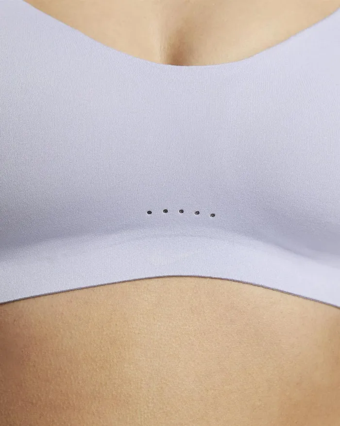 Women Nike Sports Bras Alate Minimalist Oxygen Purplestone Mauvewhite