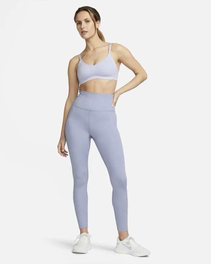 Women Nike Sports Bras Alate Minimalist Oxygen Purplestone Mauvewhite
