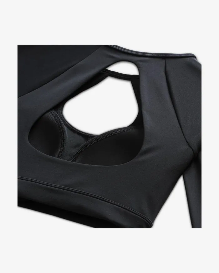 Women Nike Sports Bras Crop Top Blackwhite