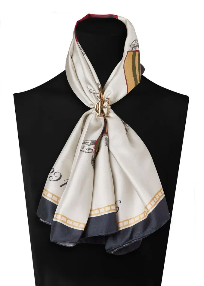 Women Nine Horse Silk Scarf Nine Horse Holland Cooper Scarves