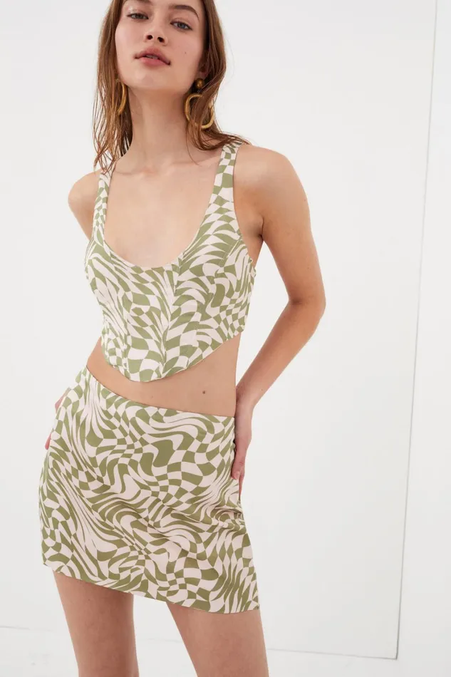 Women Nomi Corset Top Green For Love and Lemons Tops Women Nomi Corset Top Green For Love and Lemons Tops