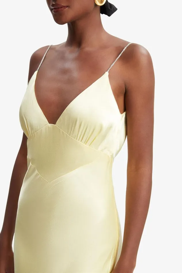 Women Occasion Dresses Bardot Capri Diamonte Slip Dress In Canary Yellow Canary Yellow Women Occasion Dresses Bardot Capri Diamonte Slip Dress In Canary Yellow Canary Yellow
