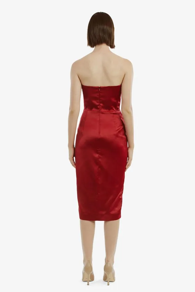 Women Occasion Dresses Bardot Jamila Corset Dress In Burgundy Burgundy Women Occasion Dresses Bardot Jamila Corset Dress In Burgundy Burgundy