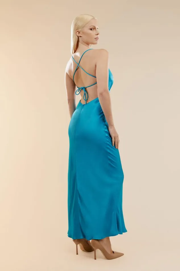 Women Occasion Dresses Bardot Madelyn Midi Slip Dress In Marine Marine