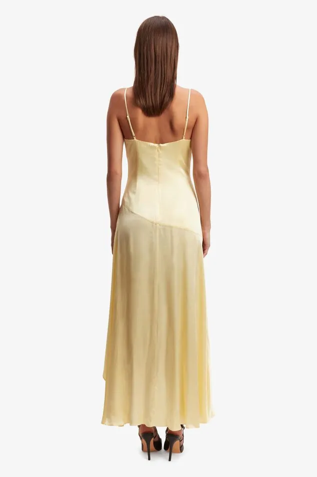 Women Occasion Dresses Bardot Sorella Midi Dress In Canary Yellow Canary Yellow